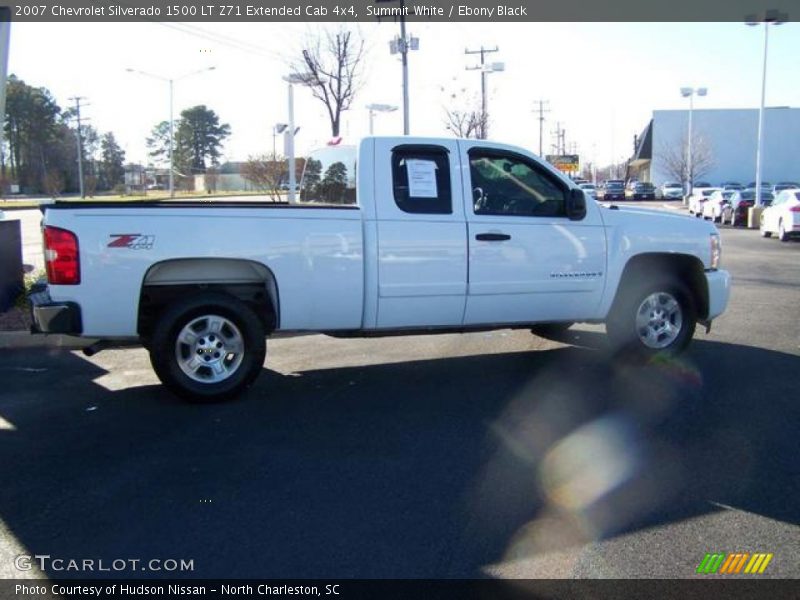 Summit White / Ebony Black 2007 Chevrolet Silverado 1500 LT Z71 Extended Cab 4x4