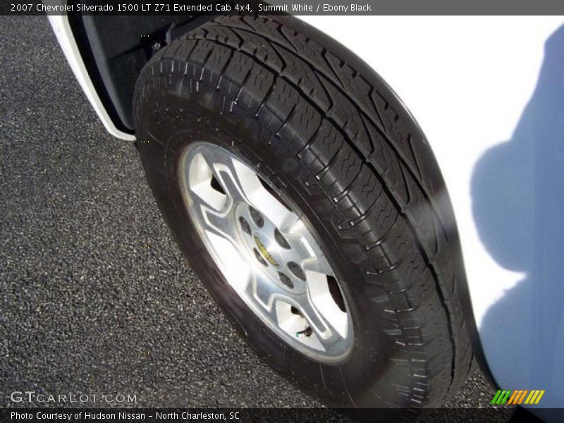 Summit White / Ebony Black 2007 Chevrolet Silverado 1500 LT Z71 Extended Cab 4x4