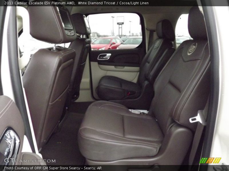 Rear Seat of 2013 Escalade ESV Platinum AWD