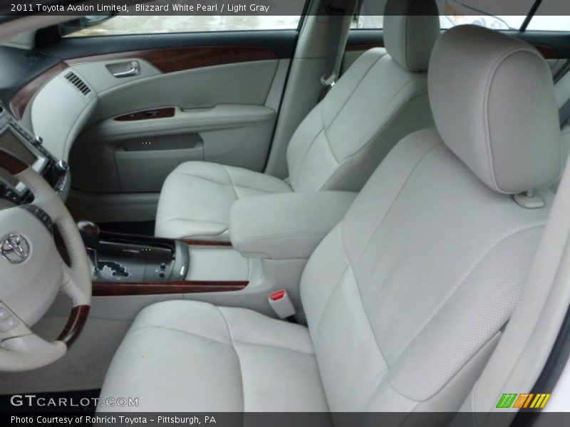 Blizzard White Pearl / Light Gray 2011 Toyota Avalon Limited