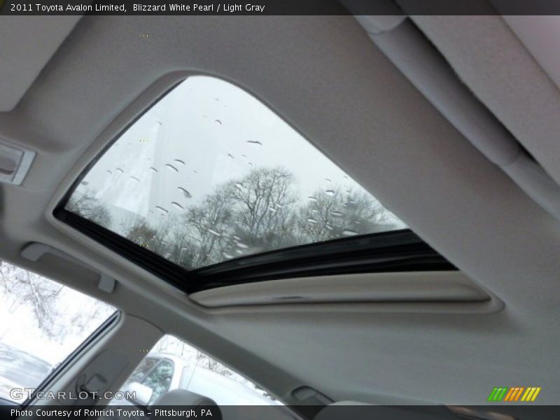 Blizzard White Pearl / Light Gray 2011 Toyota Avalon Limited