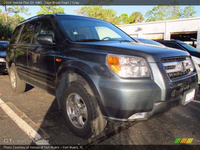 Sage Brush Pearl / Gray 2006 Honda Pilot EX 4WD