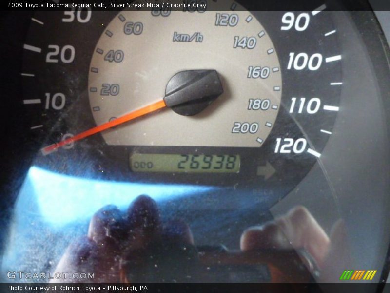 Silver Streak Mica / Graphite Gray 2009 Toyota Tacoma Regular Cab