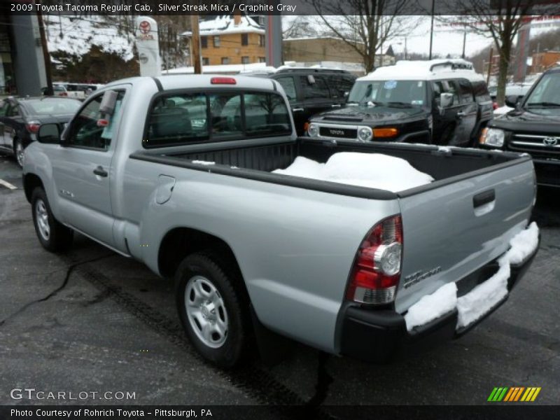 Silver Streak Mica / Graphite Gray 2009 Toyota Tacoma Regular Cab