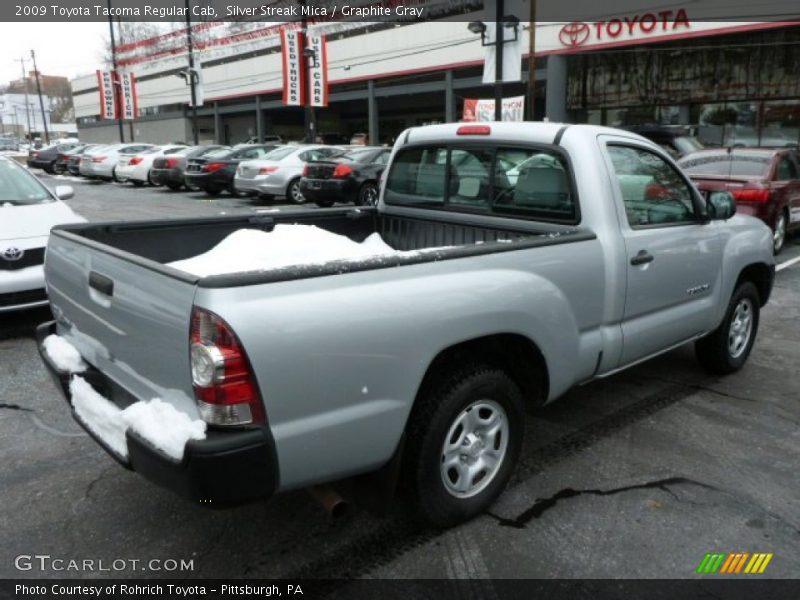 Silver Streak Mica / Graphite Gray 2009 Toyota Tacoma Regular Cab