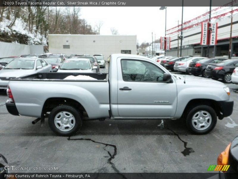 Silver Streak Mica / Graphite Gray 2009 Toyota Tacoma Regular Cab