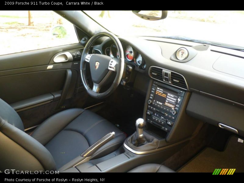 Carrara White / Black 2009 Porsche 911 Turbo Coupe