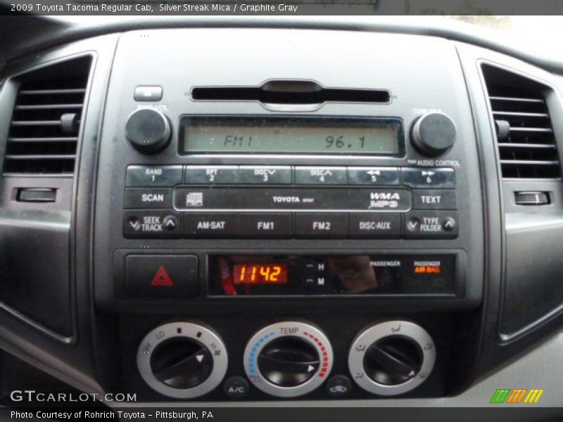 Silver Streak Mica / Graphite Gray 2009 Toyota Tacoma Regular Cab