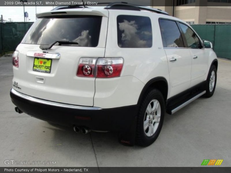 White Diamond Tricoat / Ebony 2009 GMC Acadia SLT