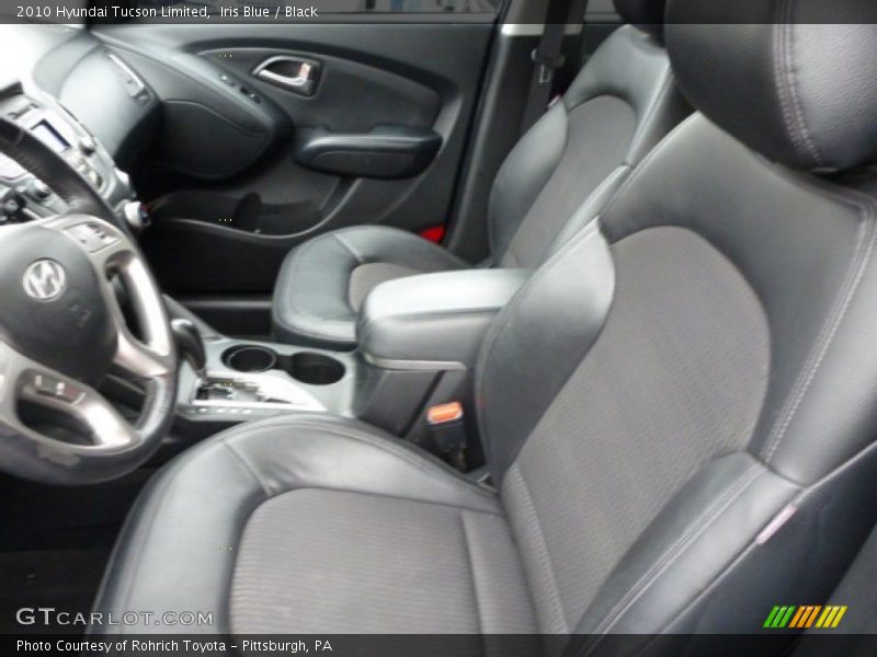 Iris Blue / Black 2010 Hyundai Tucson Limited