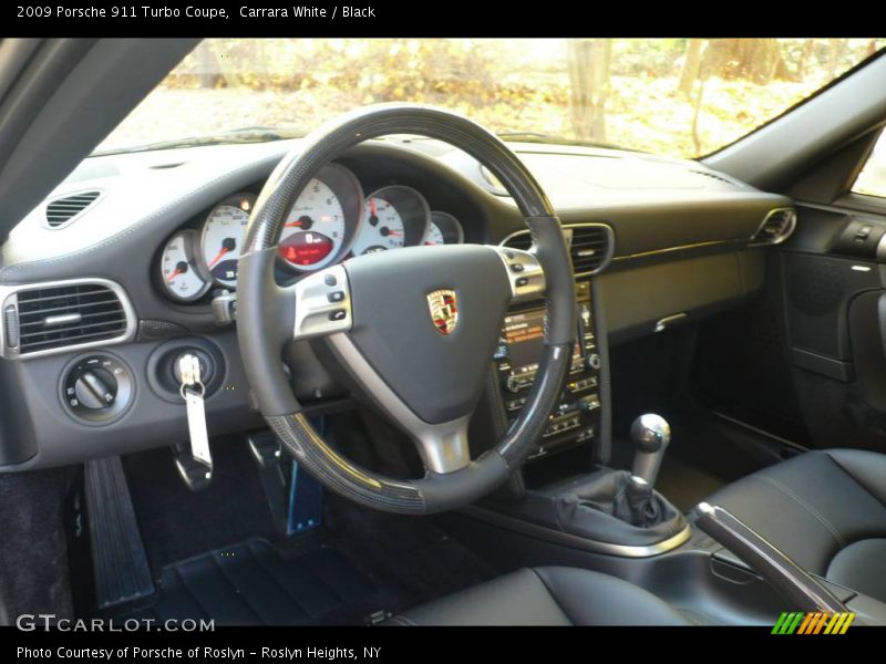 Carrara White / Black 2009 Porsche 911 Turbo Coupe