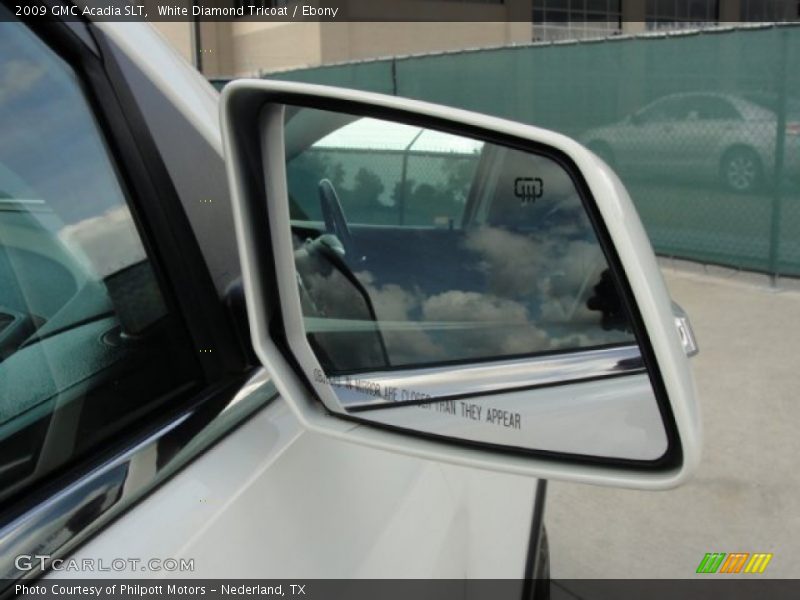 White Diamond Tricoat / Ebony 2009 GMC Acadia SLT
