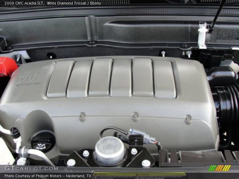 White Diamond Tricoat / Ebony 2009 GMC Acadia SLT