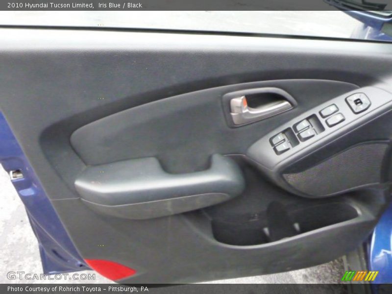Iris Blue / Black 2010 Hyundai Tucson Limited
