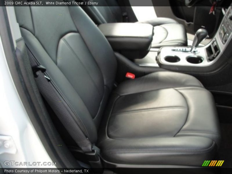 White Diamond Tricoat / Ebony 2009 GMC Acadia SLT