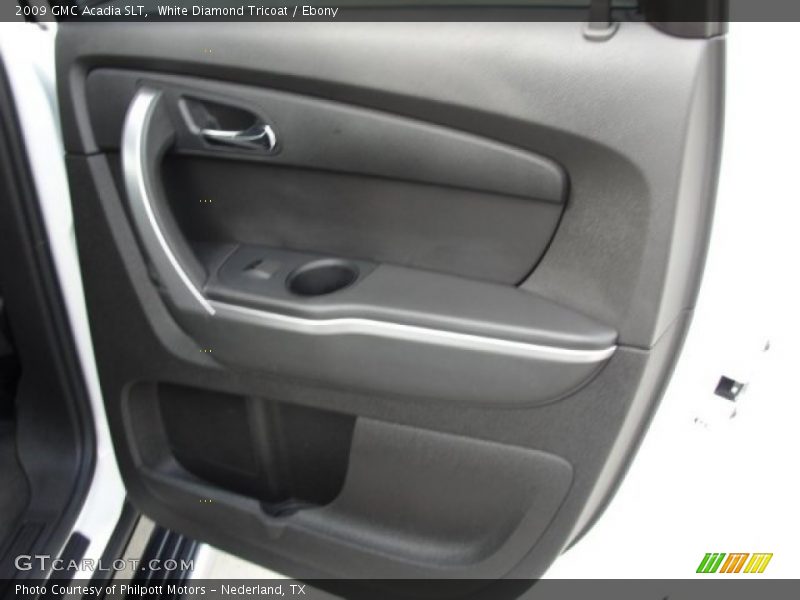 White Diamond Tricoat / Ebony 2009 GMC Acadia SLT
