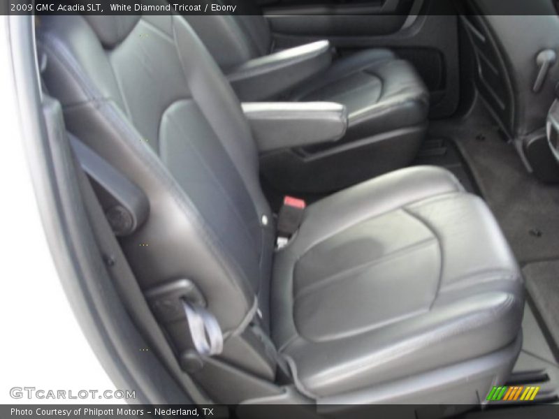 White Diamond Tricoat / Ebony 2009 GMC Acadia SLT