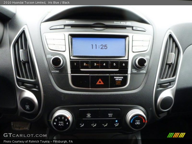 Iris Blue / Black 2010 Hyundai Tucson Limited