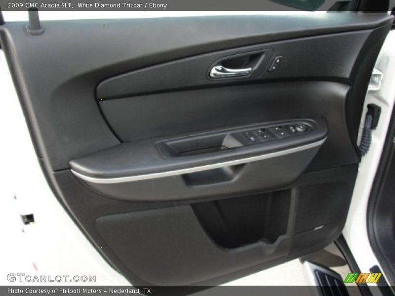 White Diamond Tricoat / Ebony 2009 GMC Acadia SLT