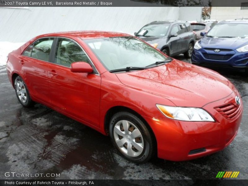 Barcelona Red Metallic / Bisque 2007 Toyota Camry LE V6
