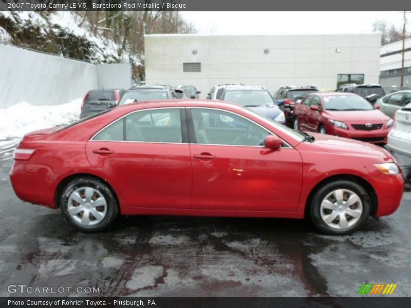 Barcelona Red Metallic / Bisque 2007 Toyota Camry LE V6
