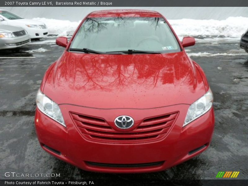 Barcelona Red Metallic / Bisque 2007 Toyota Camry LE V6
