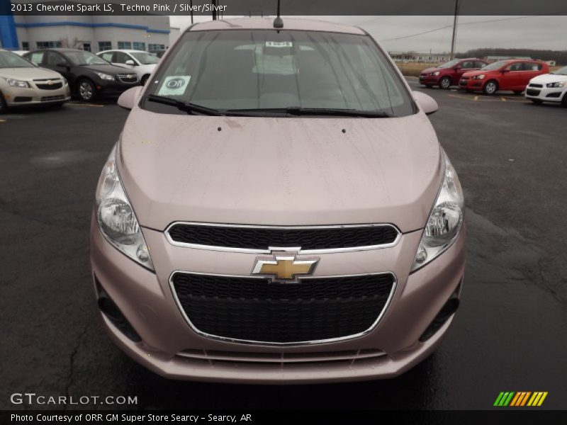 Techno Pink / Silver/Silver 2013 Chevrolet Spark LS