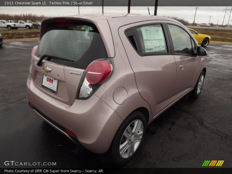 Techno Pink / Silver/Silver 2013 Chevrolet Spark LS