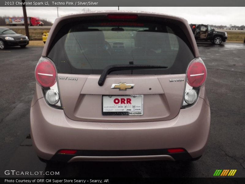 Techno Pink / Silver/Silver 2013 Chevrolet Spark LS