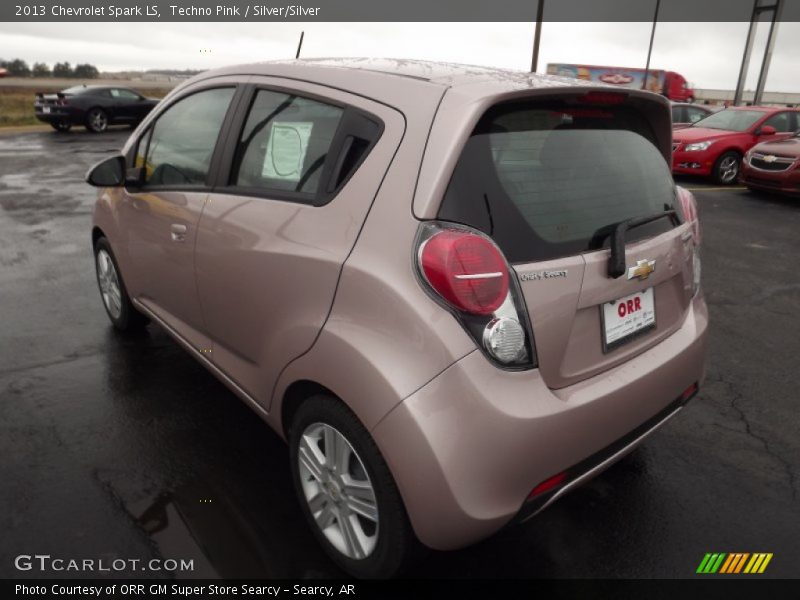 Techno Pink / Silver/Silver 2013 Chevrolet Spark LS