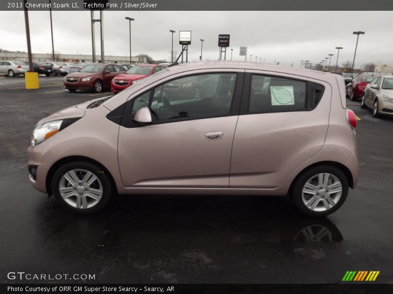 Techno Pink / Silver/Silver 2013 Chevrolet Spark LS