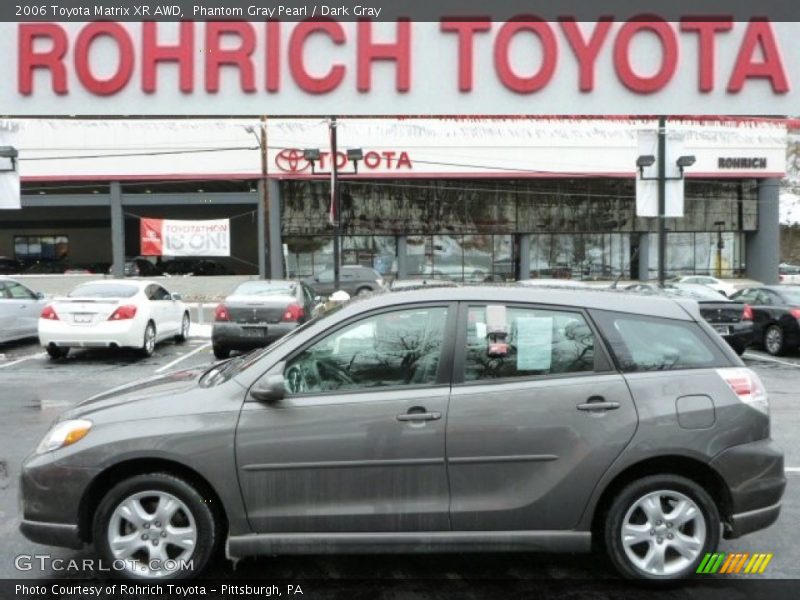 Phantom Gray Pearl / Dark Gray 2006 Toyota Matrix XR AWD