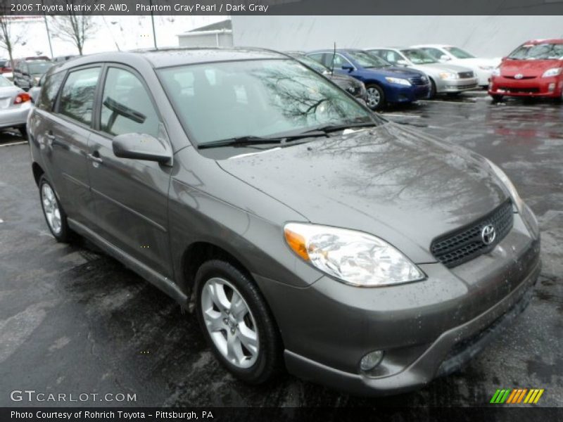 Phantom Gray Pearl / Dark Gray 2006 Toyota Matrix XR AWD