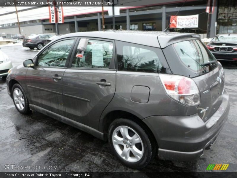 Phantom Gray Pearl / Dark Gray 2006 Toyota Matrix XR AWD