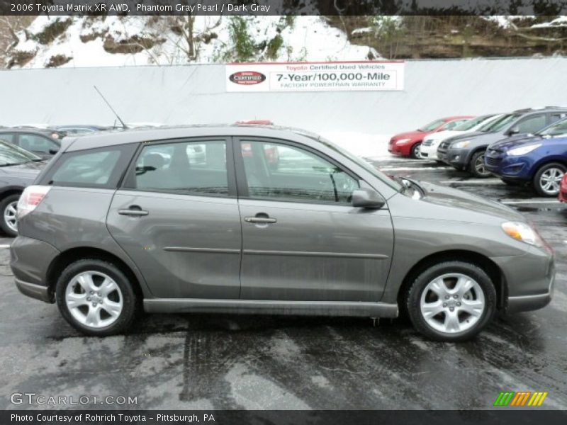Phantom Gray Pearl / Dark Gray 2006 Toyota Matrix XR AWD