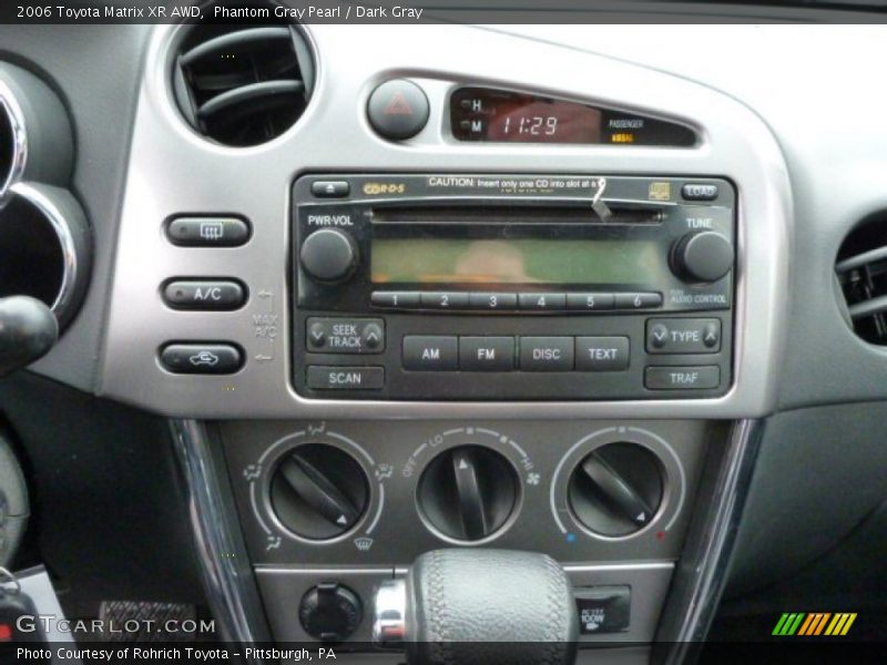Phantom Gray Pearl / Dark Gray 2006 Toyota Matrix XR AWD
