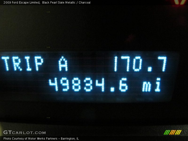 Black Pearl Slate Metallic / Charcoal 2009 Ford Escape Limited
