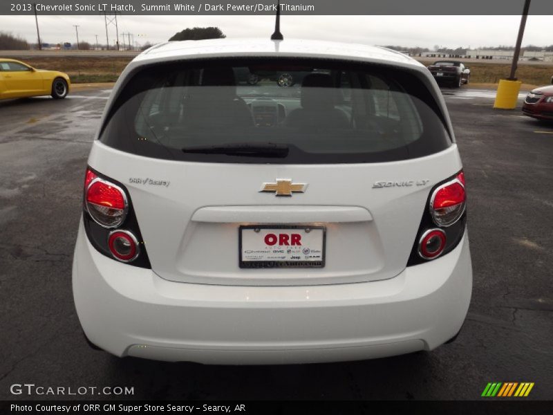 Summit White / Dark Pewter/Dark Titanium 2013 Chevrolet Sonic LT Hatch