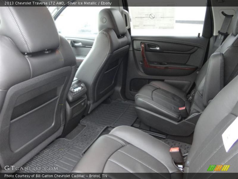 Silver Ice Metallic / Ebony 2013 Chevrolet Traverse LTZ AWD