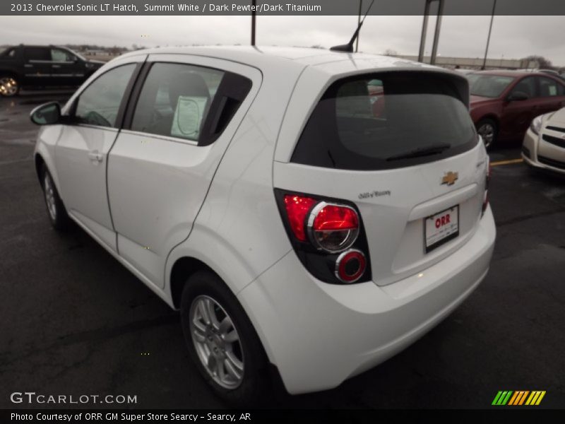 Summit White / Dark Pewter/Dark Titanium 2013 Chevrolet Sonic LT Hatch