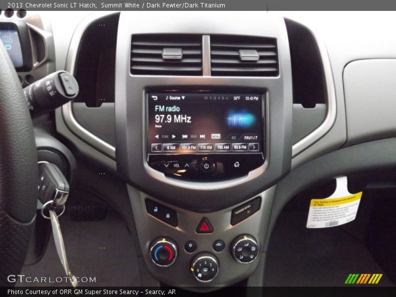 Summit White / Dark Pewter/Dark Titanium 2013 Chevrolet Sonic LT Hatch