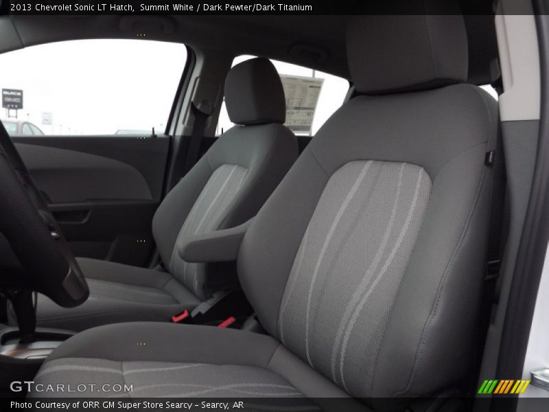 Summit White / Dark Pewter/Dark Titanium 2013 Chevrolet Sonic LT Hatch