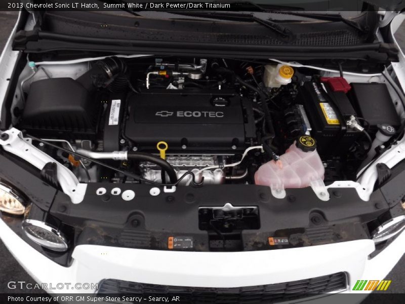 Summit White / Dark Pewter/Dark Titanium 2013 Chevrolet Sonic LT Hatch