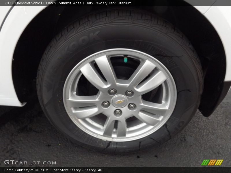Summit White / Dark Pewter/Dark Titanium 2013 Chevrolet Sonic LT Hatch