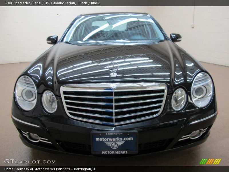 Black / Black 2008 Mercedes-Benz E 350 4Matic Sedan