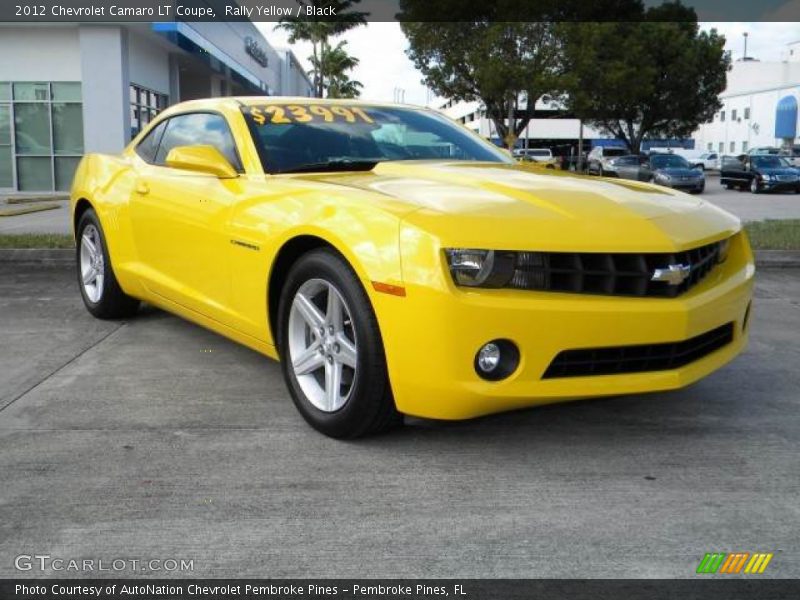 Rally Yellow / Black 2012 Chevrolet Camaro LT Coupe