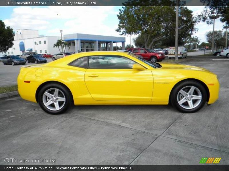 Rally Yellow / Black 2012 Chevrolet Camaro LT Coupe