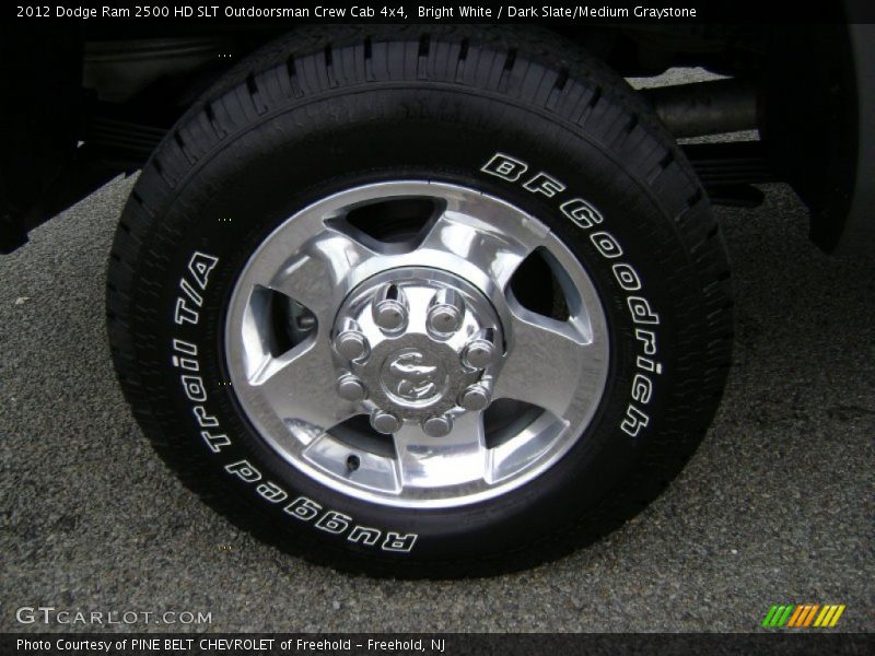 Bright White / Dark Slate/Medium Graystone 2012 Dodge Ram 2500 HD SLT Outdoorsman Crew Cab 4x4