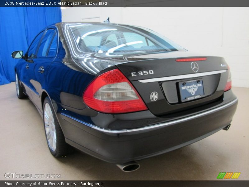 Black / Black 2008 Mercedes-Benz E 350 4Matic Sedan