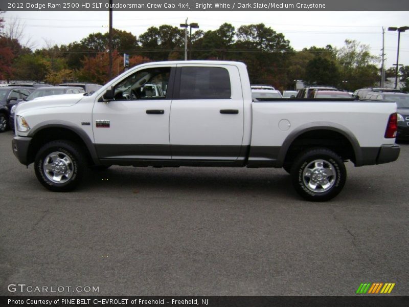 Bright White / Dark Slate/Medium Graystone 2012 Dodge Ram 2500 HD SLT Outdoorsman Crew Cab 4x4